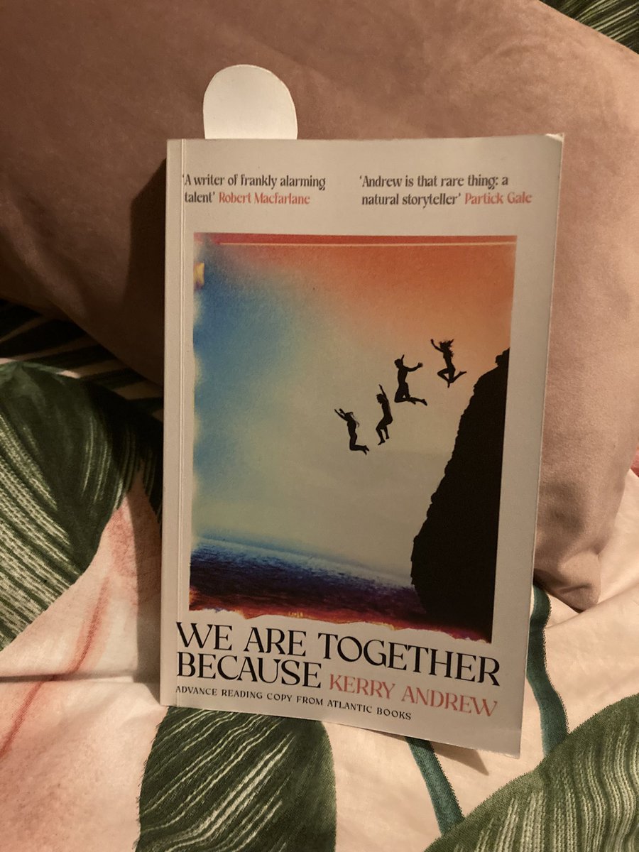 I’m off out to the cinema soon but I’ve only gone and made the mistake of picking up #WeAreTogetherBecause by Kerry Andrew and now I don’t want to put it back down! 😩 @AtlanticBooks @theotherkirsty