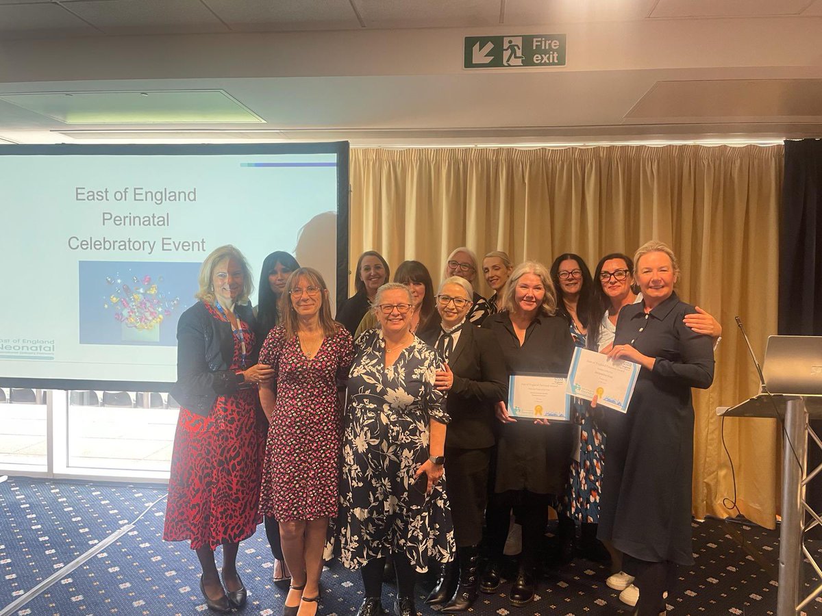 So today was a very good day for the MSE neonatal units at the EOE perinatal celebration event… Neonatal team of the year, Neonatal Nurse of the Year and runner up and winner of for Neonatal Nursery nurse of the year! @EoENeonatalODN @WENDYMATTHEWS8 @jerushaMK @MaimunaMushabe