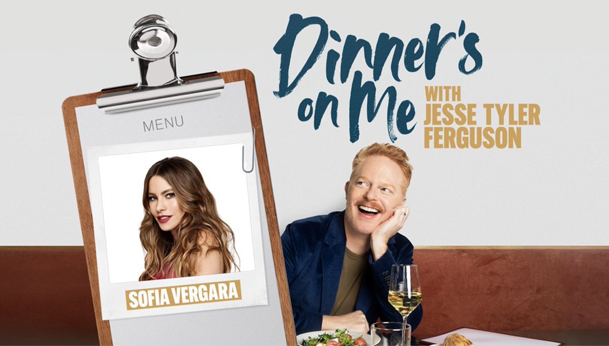 Q. Why were marshmallows hidden on the set of Modern Family? A. apple.co/FindOut Dinner's on Me host @jessetyler sat with co-star @SofiaVergara to reminisce about working together and discuss her new role in the hit series #Griselda.