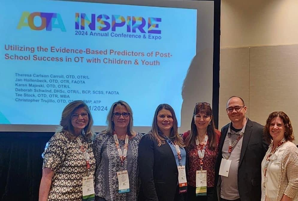 Honored to co-present at the National AOTA conference in Orlando on OTs role in transition. #inspire2024 #aota24 #AOTAInspire