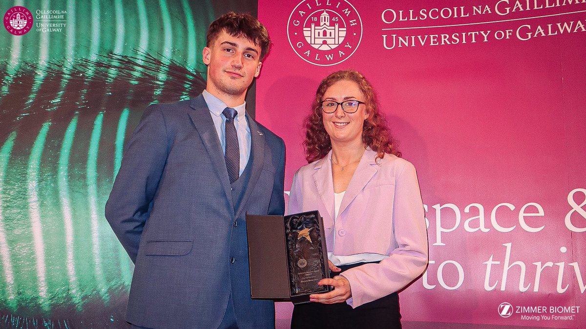 A huge congrats to @theresekinnevey who tonight won the @UniofGalway honours award for her outstanding work over the last four years in college! 🏆 Therese is a role-model to those in women's football, looking to combine education and elite sport 👏 #ItsATribalThing