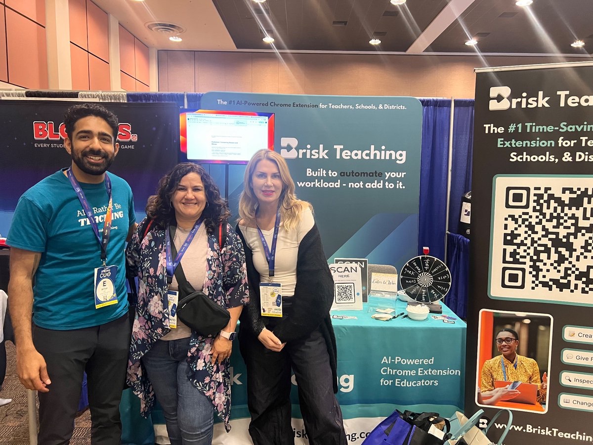 Brisk is at #SpringCUE - are you?! Stop by booth #1027 for demos and giveaways all day. We can’t wait to see you!

Love meeting so many Brisk teachers already!