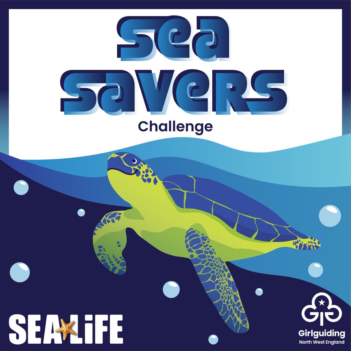 Introducing our newest challenge pack SEA SAVERS!🌊🦈In partnership with <a href="/SEALIFEcentre/">SEA LIFE Blackpool</a> this pack is all about conservation. Our pack will teach you what is in our oceans and plant life, eco systems and lots more! Do you want to be a saver of the ocean? 
girlguidingnwe.org.uk/leader-resourc…
