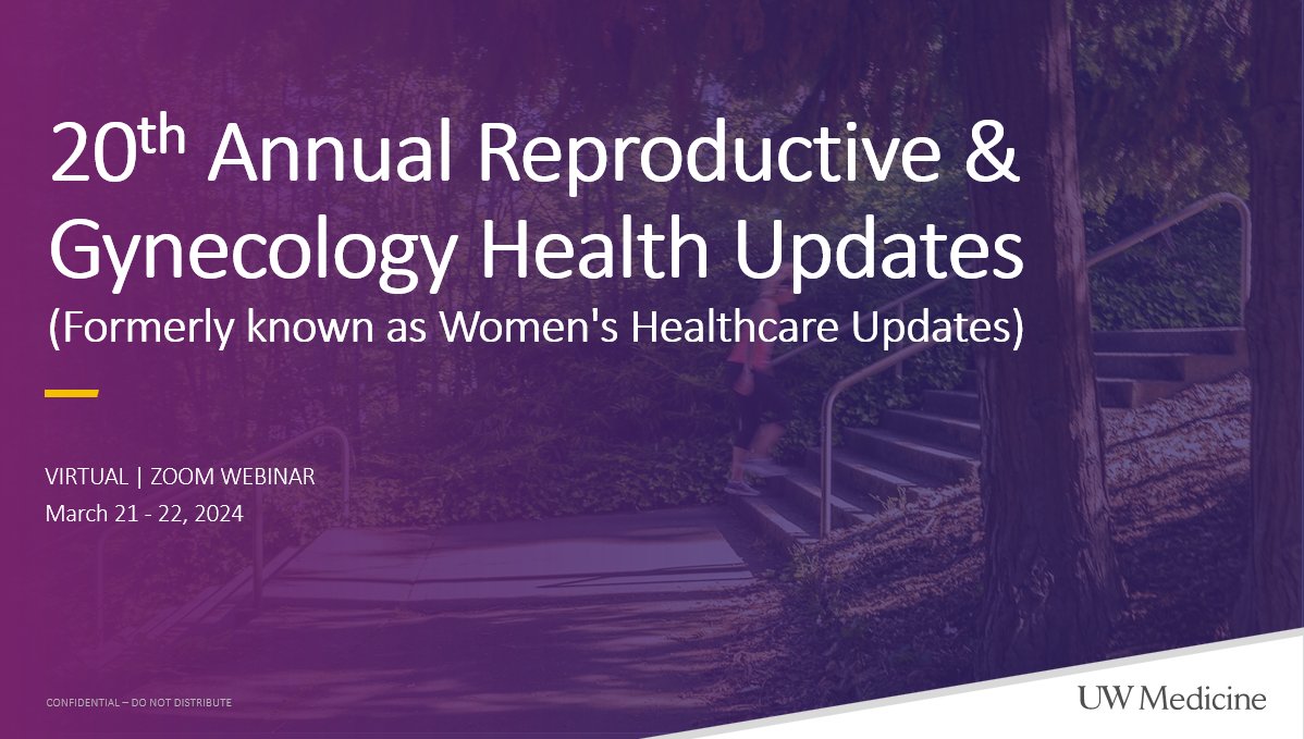 A fantastic start to the 20th Annual Reproductive & Gynecology Health Updates! #womenshealth #primarycare #cme @UWashOBGYN @UWMedicine @uwfm @UW_DGIM @AlsonBurke