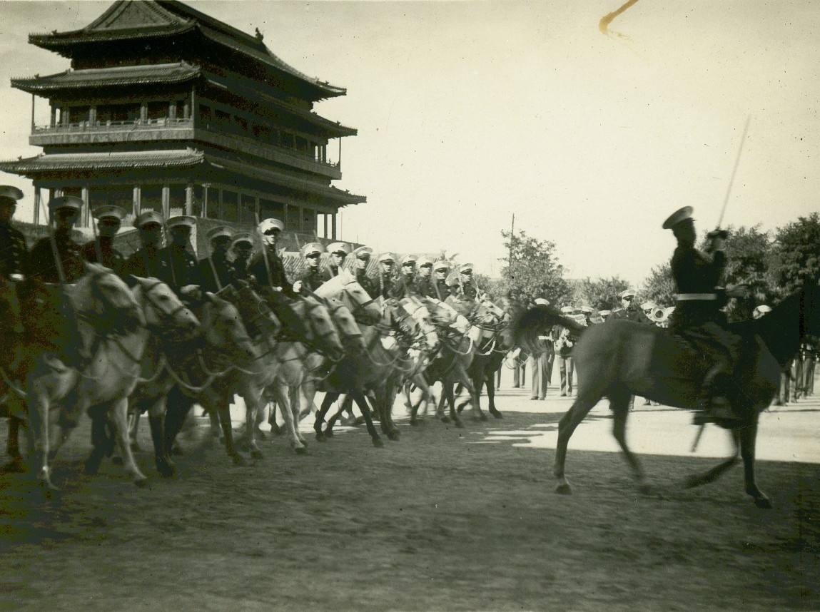 #ChinaMarine “A group of horse Marines march in review in Peking China. These marines were members of the American Legation Guard.” This photograph is from Peking, China, circa 1936 and preserved in the Paul Sydow Collection (COLL/123).