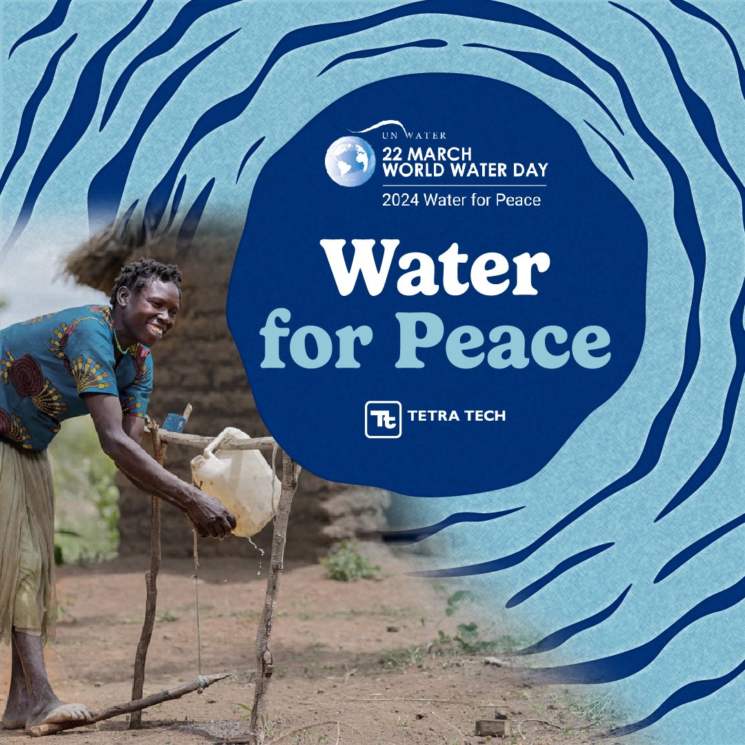 This #WorldWaterDay, Tetra Tech joins the <a href="/UN/">United Nations</a> to raise awareness about the action needed to increase global water security and lay the foundation for peace and prosperity. #WaterForPeace #Tetratech