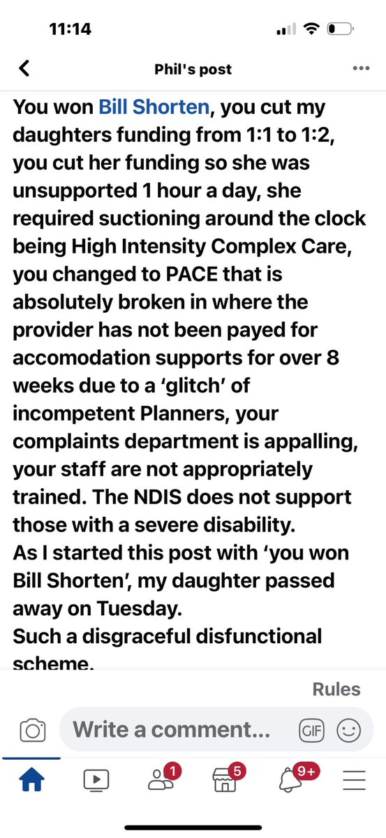 13 hours ago, he lost her daughter. And now they want to introduce further punitive changes to the NDIS and have told agencies they must sign a NDA or be excluded from conversations about proposed legislative changes next week. @holliejhughes This is HEARTBREAKING. #Ndis