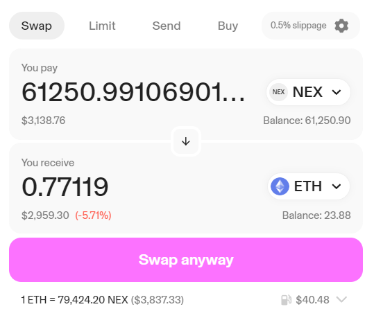 smudgebop's tweet photo. $NEX public airdrop is live now https://t.co/U0TYgzwTFu https://t.co/K39MkFVI2E