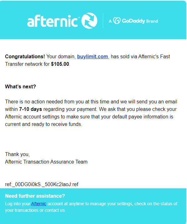 Hamza__Skalli's tweet photo. I am so happy today, my frist sale, thank you @afternic https://t.co/MFn2cBnpLR