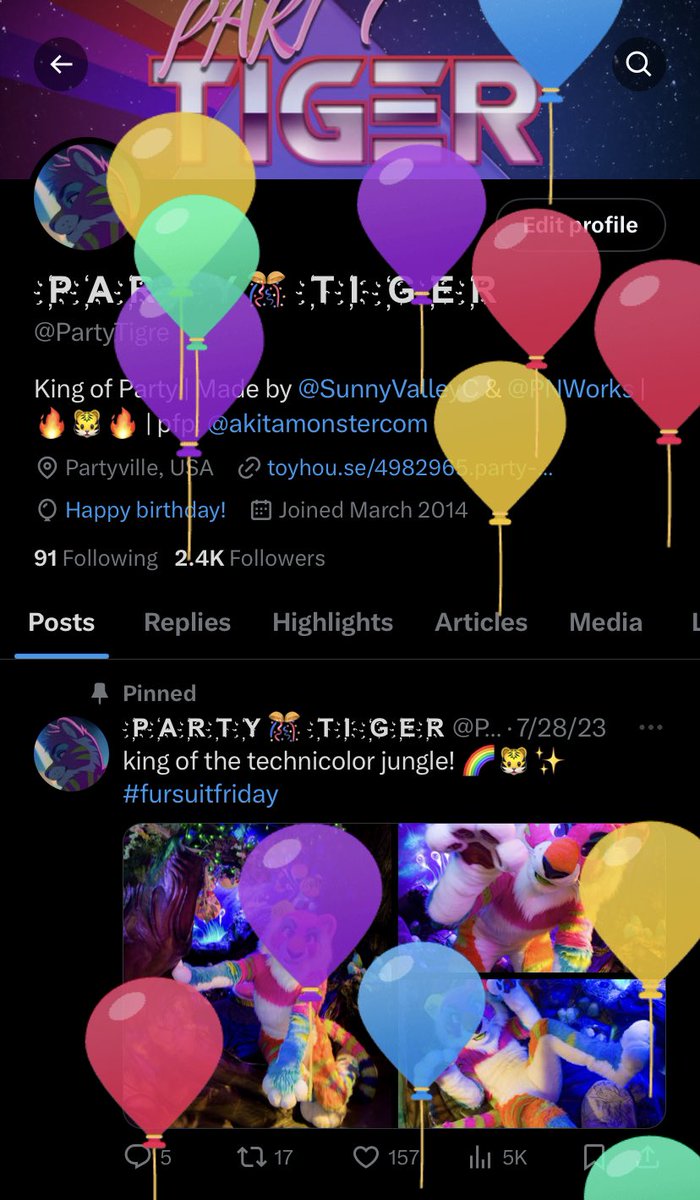 EVERYONE POP MY BALLOONS 🎉🐯🎈