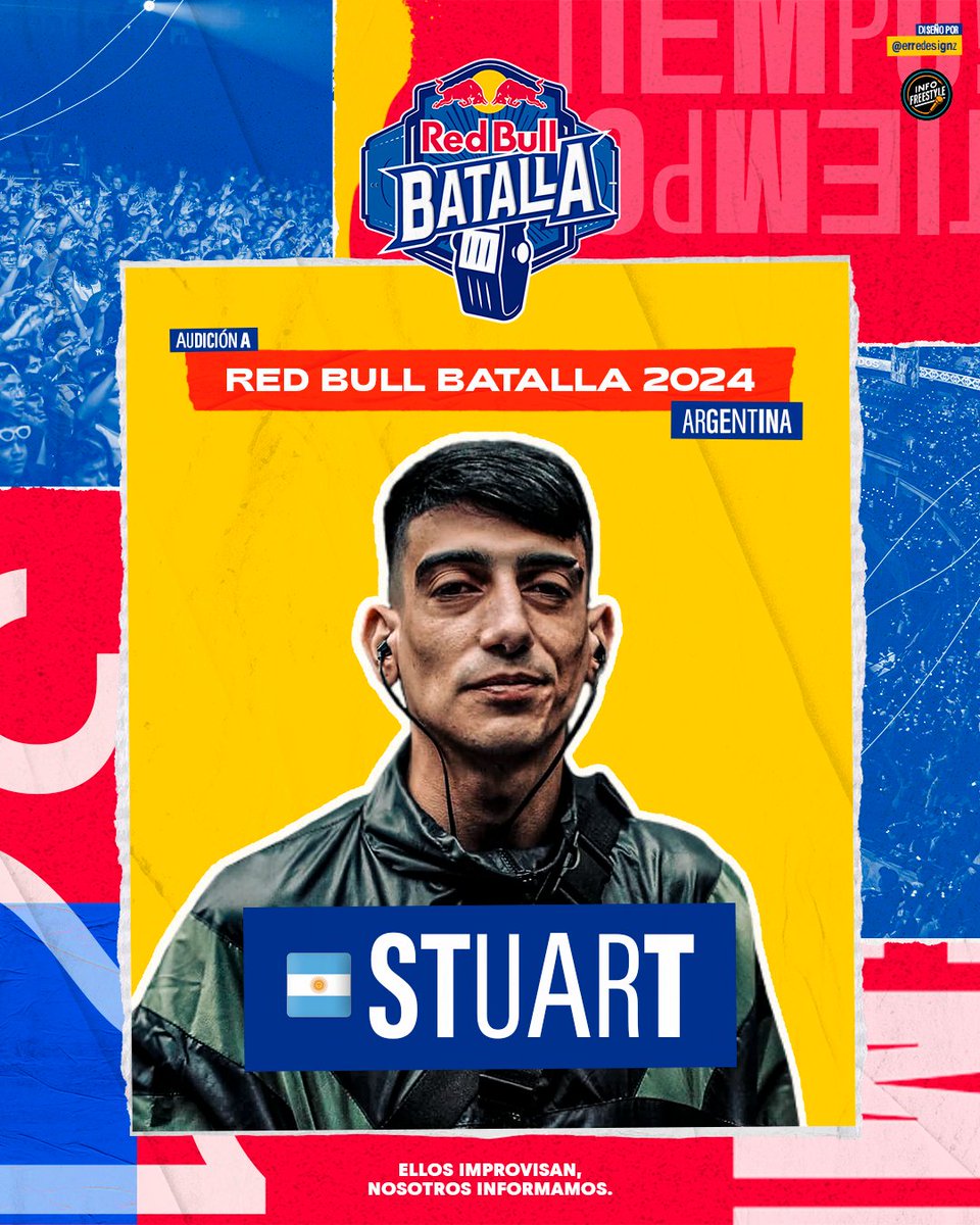 InfoFreestyle2's tweet photo. ¡STUART en Red Bull Batalla! 🇦🇷

El competidor argentino envió su audición para clasificarse a las regionales de Red Bull Batalla en busca de su lugar en la Final Nacional. 🏆

En 2018 llegó hasta el enfrentamiento final donde cayó ante Dozer y se quedó con la medalla de plata 🥈 en aquel año.

#RedBullBatalla 🇦🇷