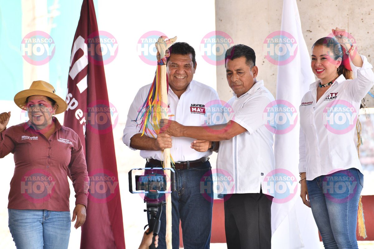 TabascoHOY's tweet image. #GaleríaTH📸| El candidato a la gubernatura de #Tabasco, Javier May (@TabascoJavier) realiza un mitin en #Tucta, #Nacajuca.
tabascohoy.com
