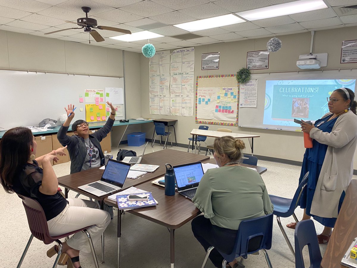 meganj830's tweet photo. @DeniseFTrevino leading this PLC- she’s a data digging powerhouse our 1st grade team is #LockedOnExcellence with her leadership! We celebrated hard earned wins and made plans to finish out the year STRONG! #PCEProud to work with this team. @MonicaPCElem  @MsSuarezDiaz @becca1295 https://t.co/x7yUpNpoet