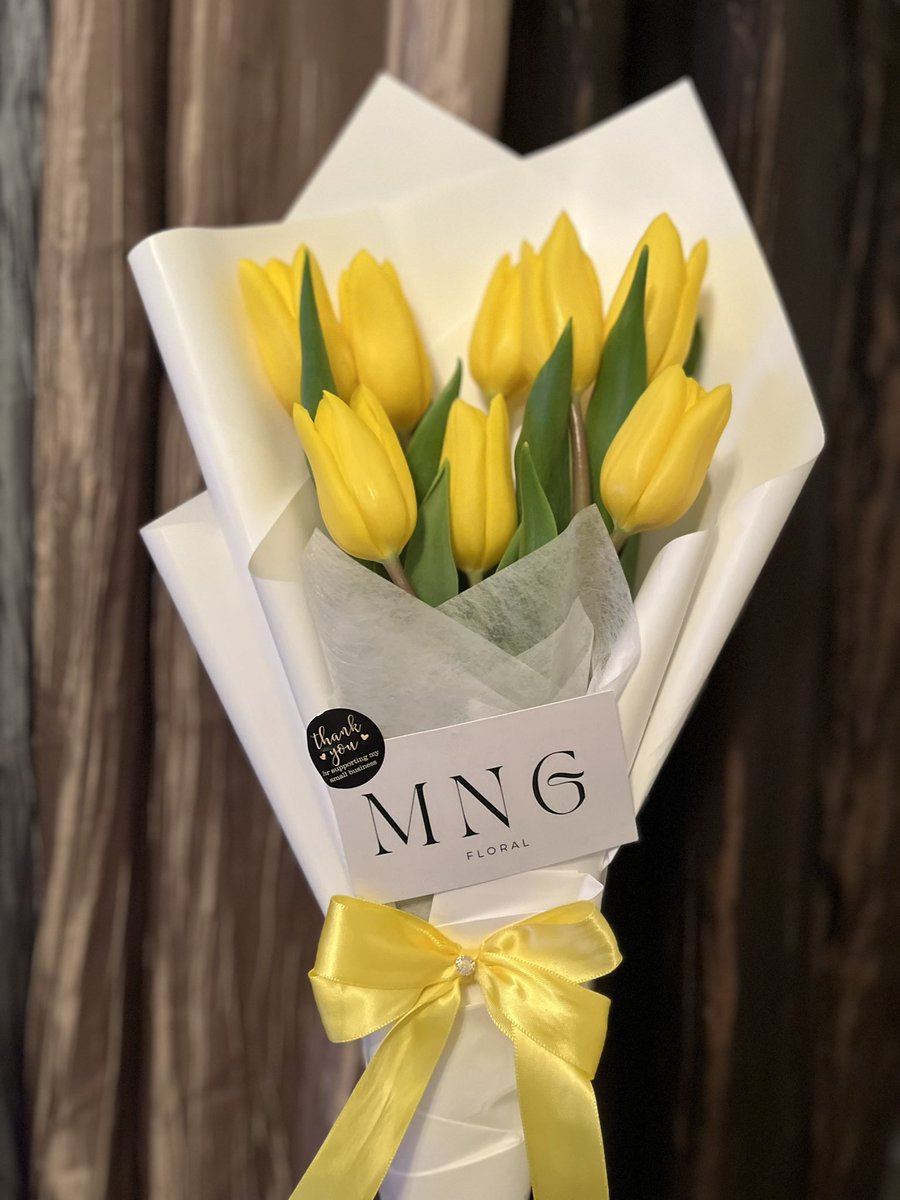 8 Yellow Tulips 🌷💛
