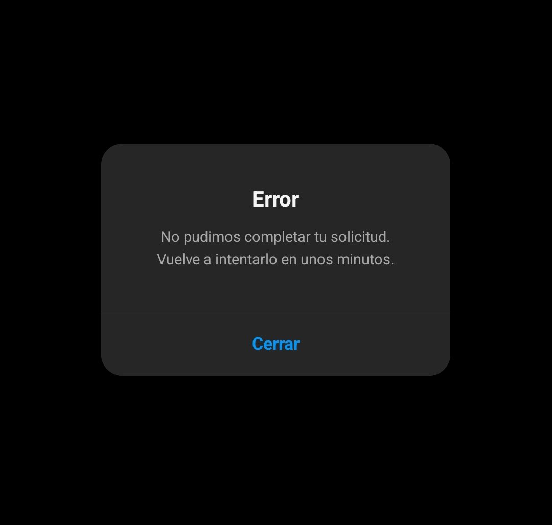 🌎 | URGENTE: Instagram presenta fallas a nivel mundial, desconectando varias cuentas simultáneamente.