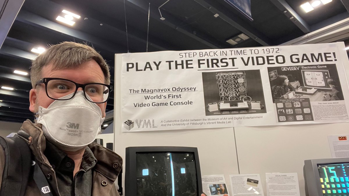 GDC Day 4: Taking it all in and taking it way back to 1972 thanks to <a href="/TheMADE/">Museum of Art and Digital Entertainment</a>.

#arcadeplay #magnavoxodyssey 
#GDC #GDC2024
