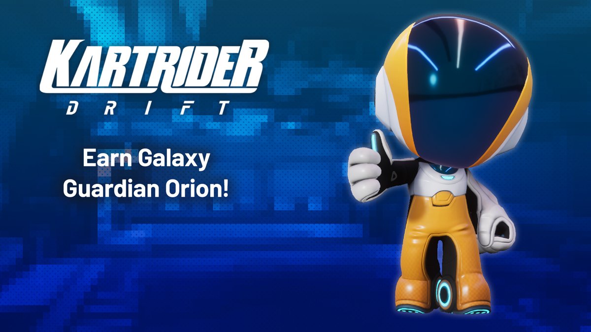 Get Galaxy Guardian Orion with this special, week-long Mission Point event! 👩‍🚀 ➡Details: nexon.com/kartdrift/en/n…