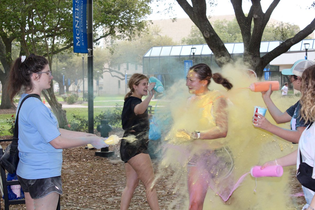 Greek Week: Color Run &amp; Awards
Last Friday we had an amazing color run that benefited Big Brother Big Sisters of SWLA. After the Color run we began awards. Congratulations to Alpha Delta Pi McNeese for winning the Hera Cup and Pike for winning the Zeus Cup!