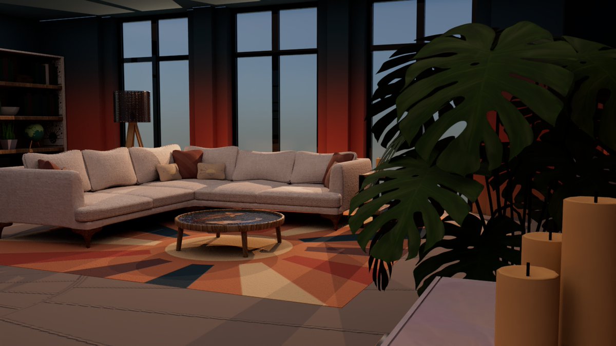 A room I made in Maya.