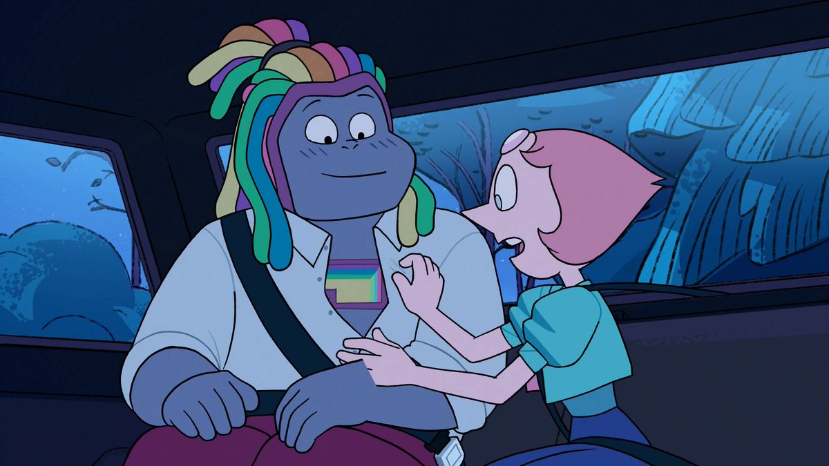 「pearl being sooo touchy with bismuth and」|🌺のイラスト