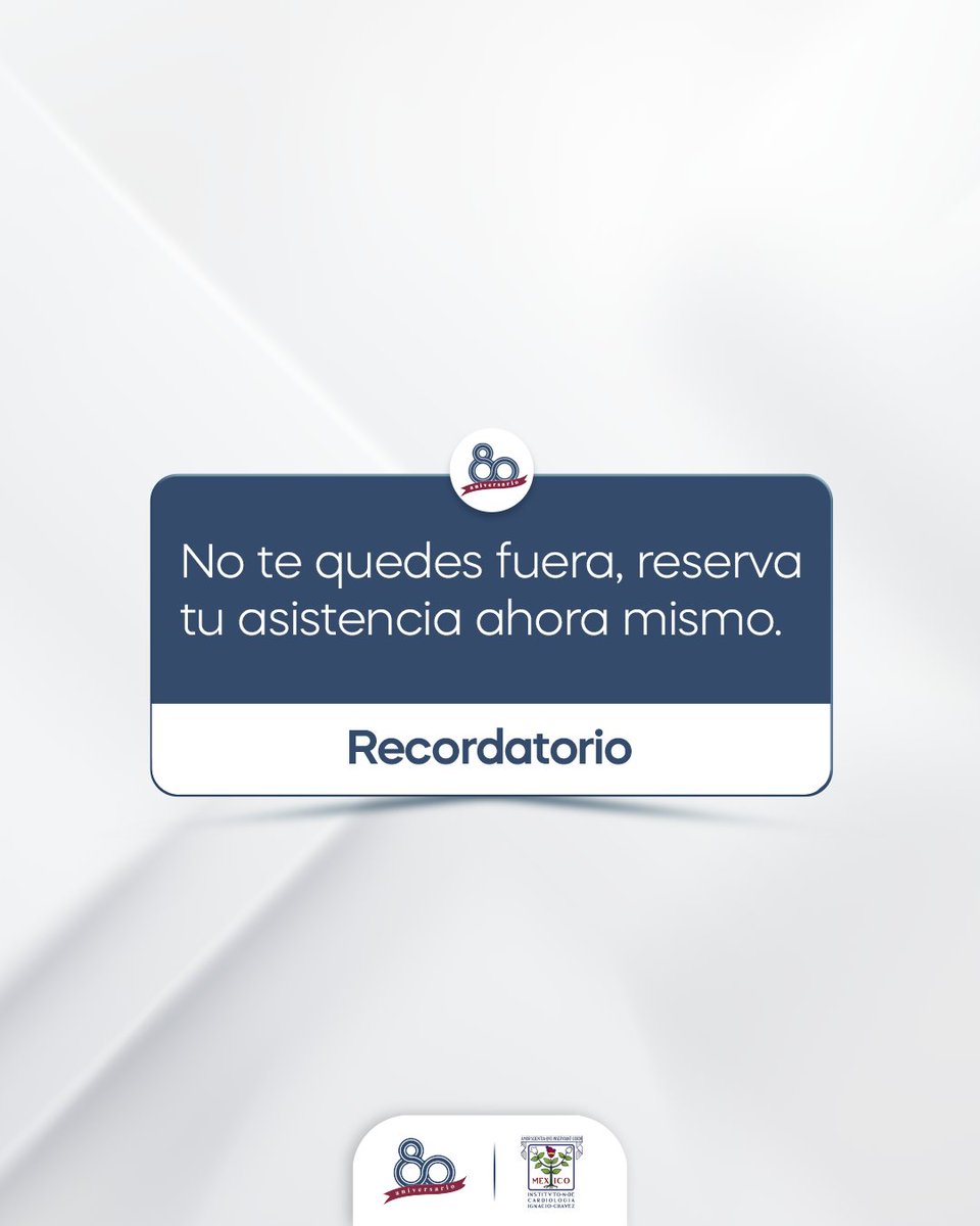 No pierdas la oportunidad de ser parte de esta celebración histórica.

¡Las inscripciones ya están abiertas en nuestro sitio oficial! Asegura tu lugar ahora mismo y prepárate para una experiencia inolvidable.

 inc80.com