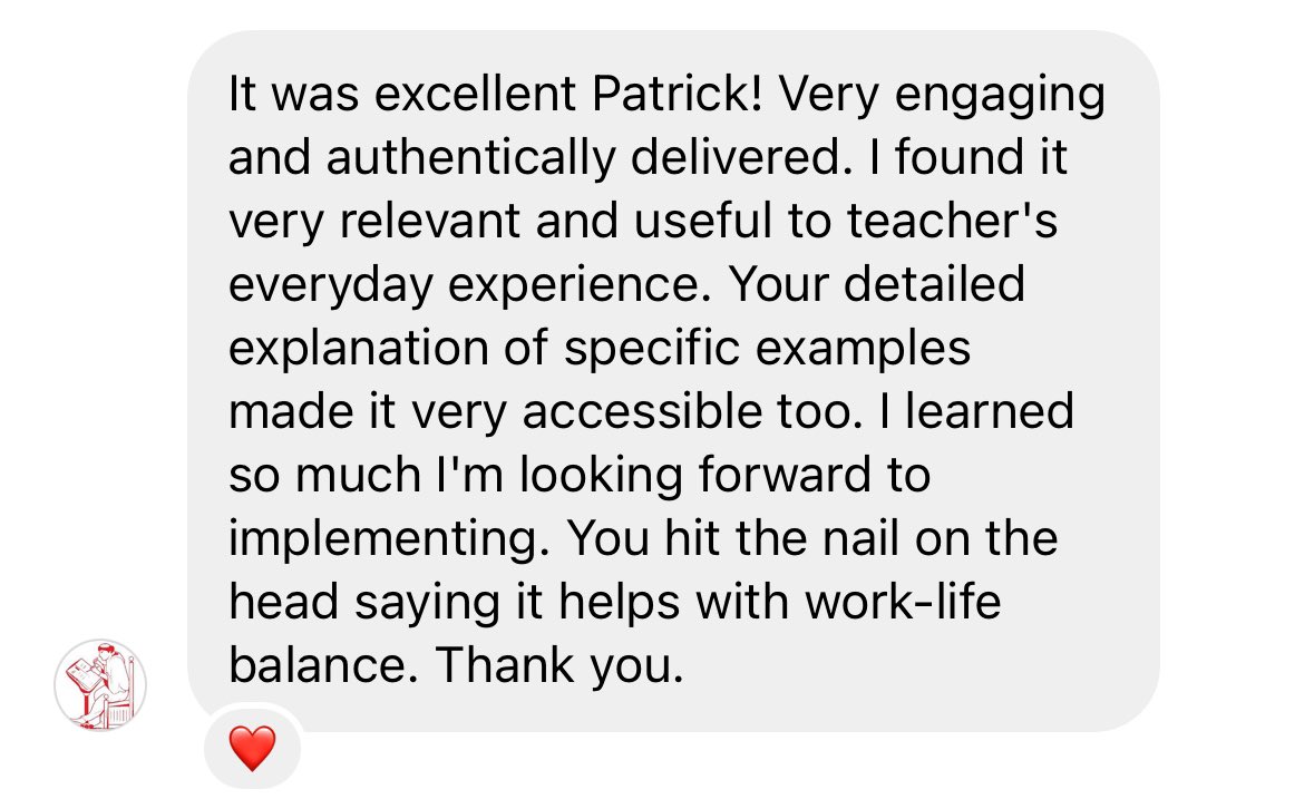 Super feedback from the @HTAIteachers Great CPD = give fellow professionals exactly what they want! Mainly practical examples of how AI works to elevate teaching and learning 👏👏👏 #ai #edchatie #teaching #classroom #histedchatie #cpd Want AI CPD 👉 Drop me a DM