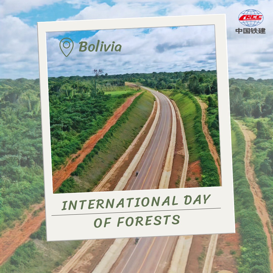 #TriptoGreen Through our actions, #CRCC aims to promote the idea of green development and celebrate the #InternationalDayofForests.🌳🌎
At the Rurrenabaque-Riberalta Highway Project in #Bolivia, we have registered and documented the distribution of vegetation along the route,…