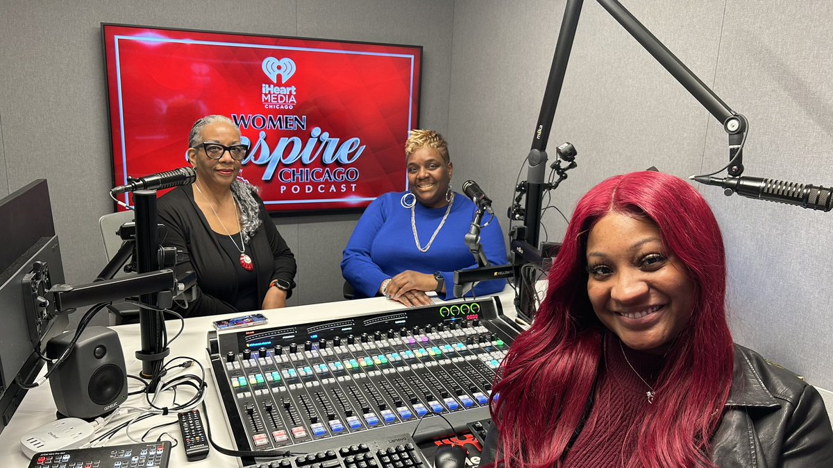 GREAT DAY! GREAT DAY! Today, I was honored to be the speaker for iHeartMedia Women Inspire Chicago: Class Is In Session,” with V103’s Jeanne Sparrow in the iHeart Sound Studio! I was blessed to have some Awesome Women Administrators in Network 9 #blessedbymytribe #weshineinnine