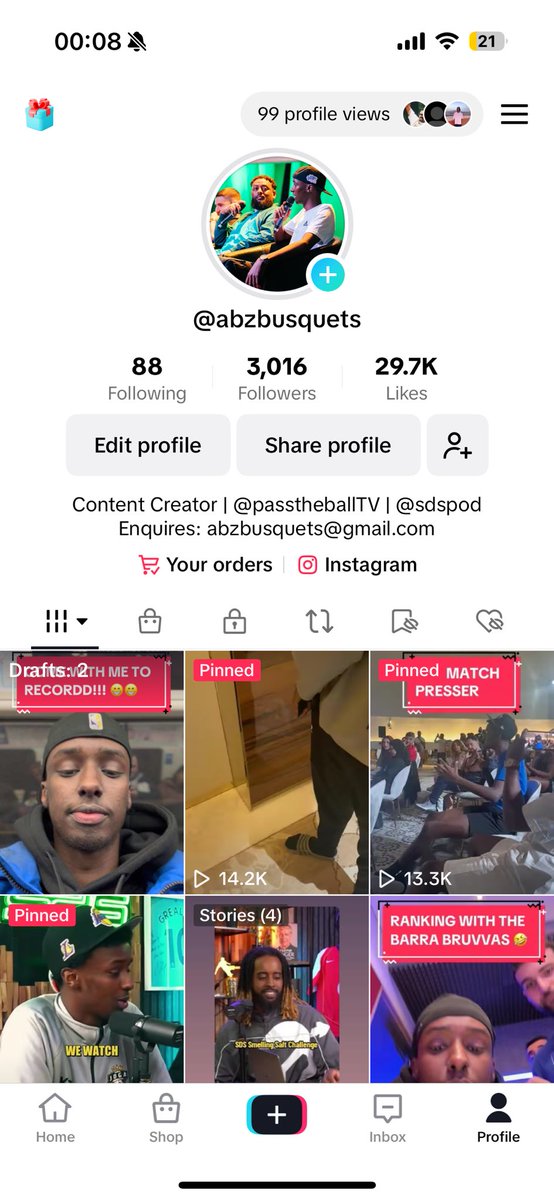 Hit 3k on the TikTok! Appreciate all the love and support fr! If you don’t already follow me up on there for behind the scenes and general life content!