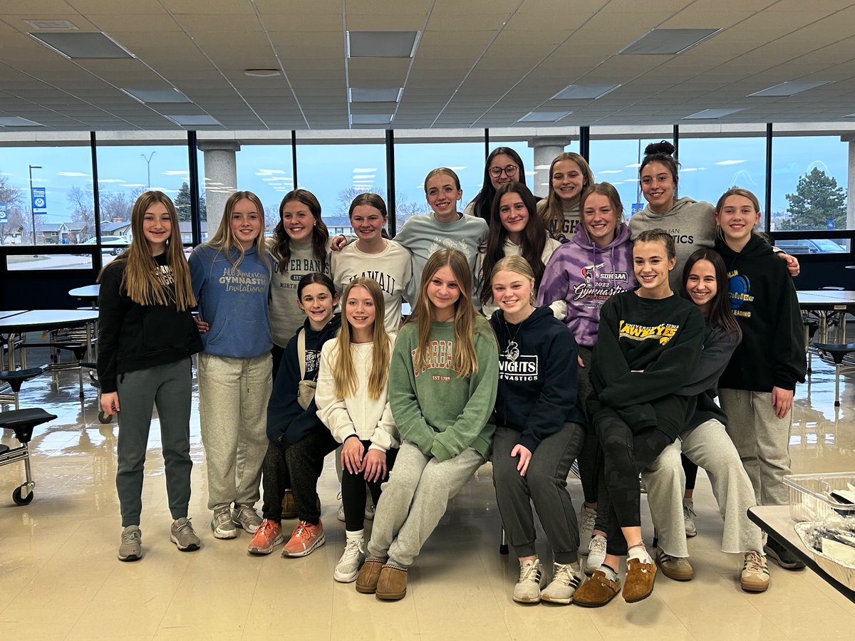 OG_Gymnastics's tweet photo. Got together one last time for our end of the season banquet! Congratulations ladies on an outstanding season 🎉💪🏼⚔️!!! Good luck seniors! https://t.co/lNnPr2mar6