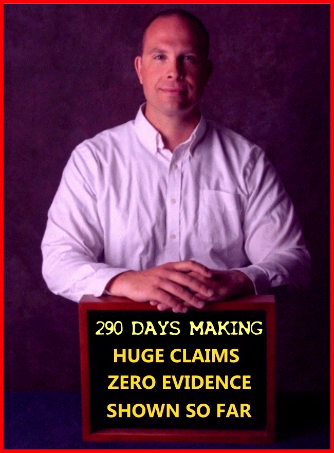 #UFOTWITTER #UFOX 290 days. Still no evidence. Intelligence community inspector general IS NOT investigating Grusch's alien and UFO claims. Apparently Grusch has no evidence, just stories other known UFO wackadoos told him. Those wackadoos also have no evidence.