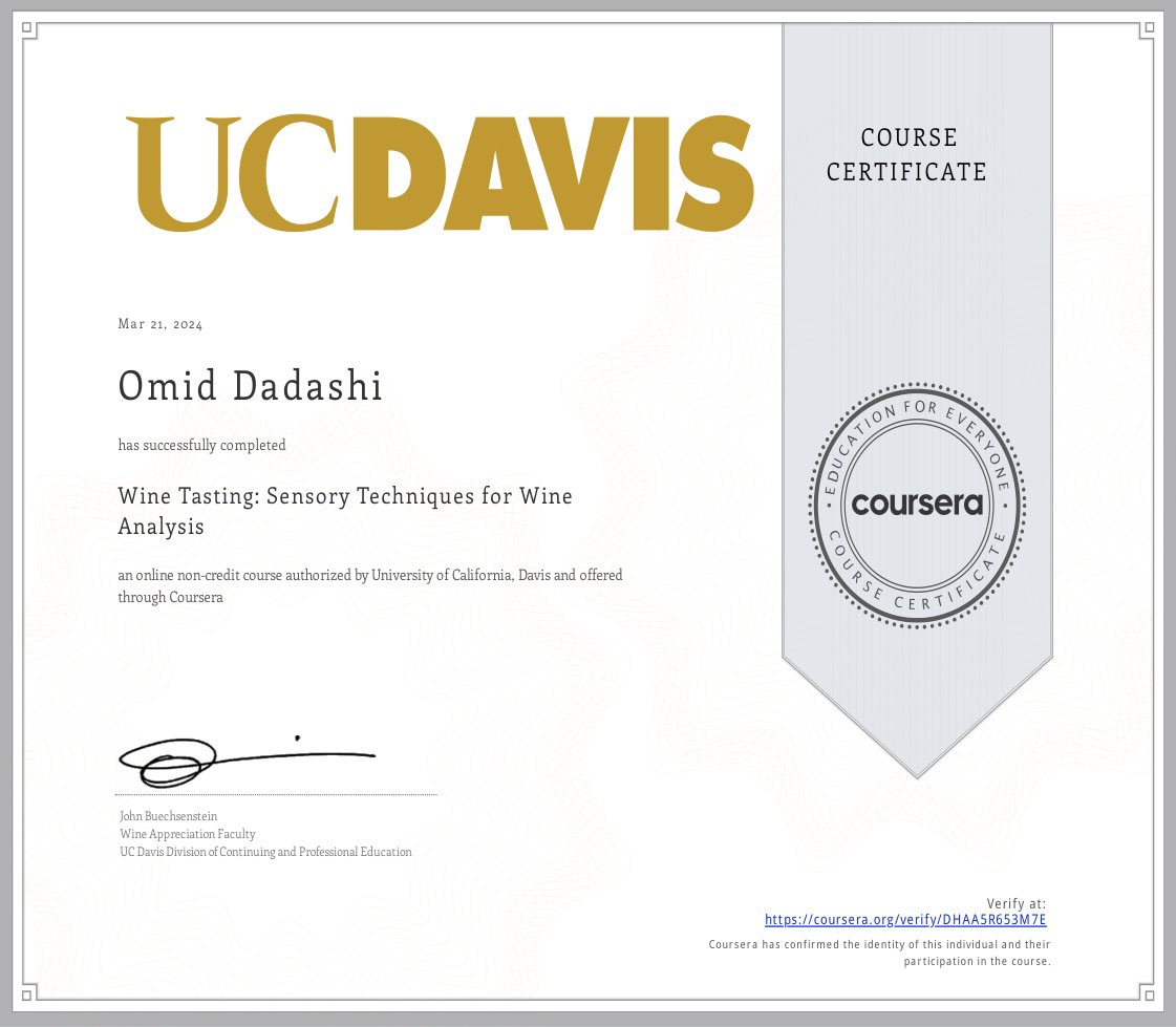 omiddadashiii's tweet photo. I was eagerly looking for this, and finally has happened!
As a coffee taster you might know that our sensory analysis procedure is alike wine industry, because a lot of issues are adopted from wine sensory analysis manner, so I need these kinda knowledge! #wine#redwine#whitewine https://t.co/GmTFklHCLt