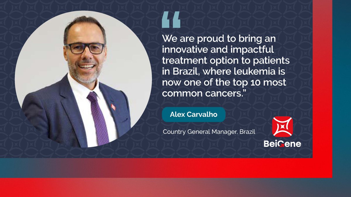 #News for #Investors and #Media: We’re proud to share our BTK inhibitor has been approved in Brazil for the treatment of adult patients with treatment-naïve or relapsed/refractory #CLL/#SLL. This approval marks the 4th indication of our treatment for #bloodcancer in the country.