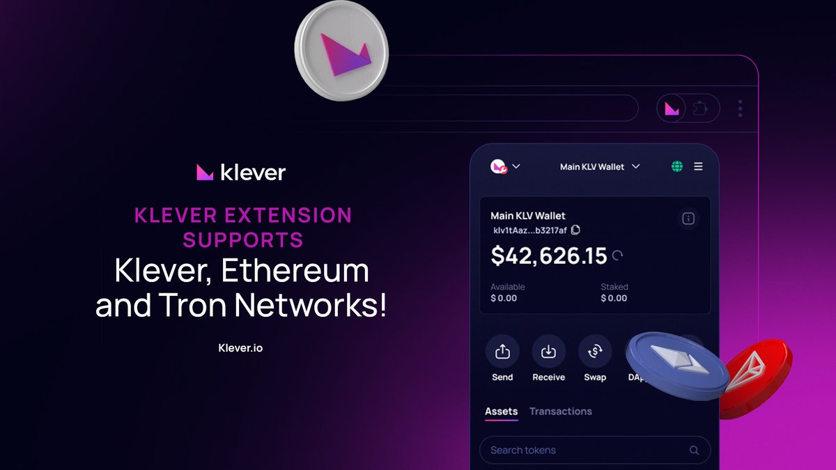 #Klever, #Ethereum &amp; #Tron, can you guess what's next in #KleverExtension? 😎