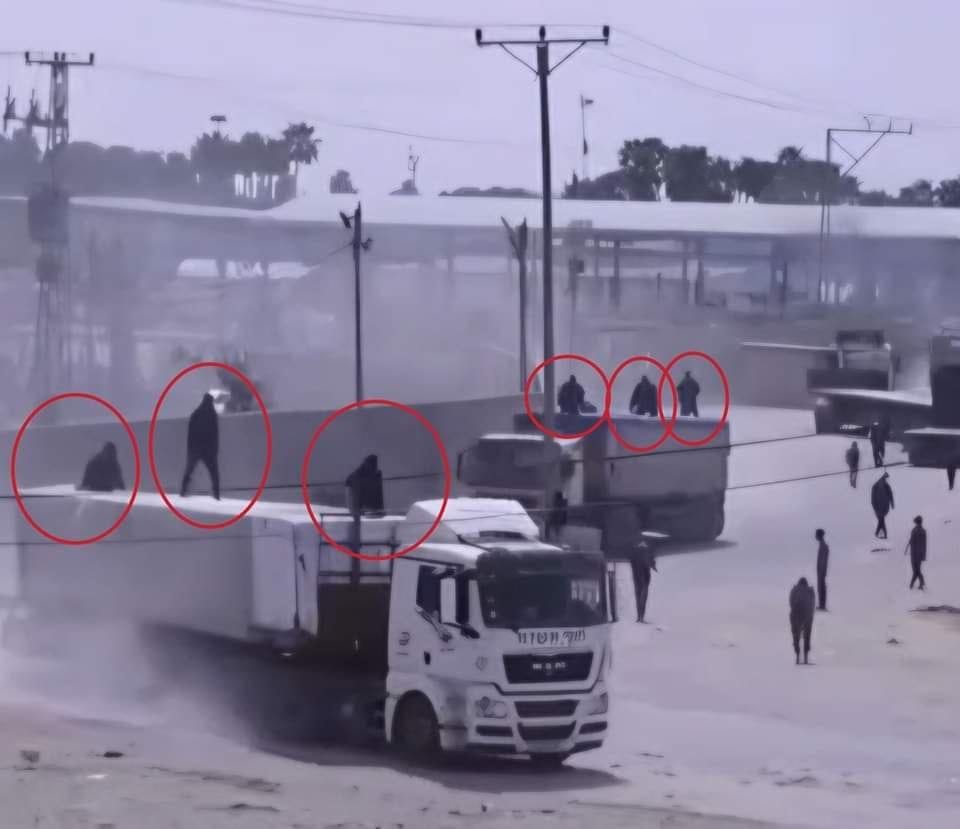 As the aid enters Gaza, it gets hijacked by the armed terrorists Hamas