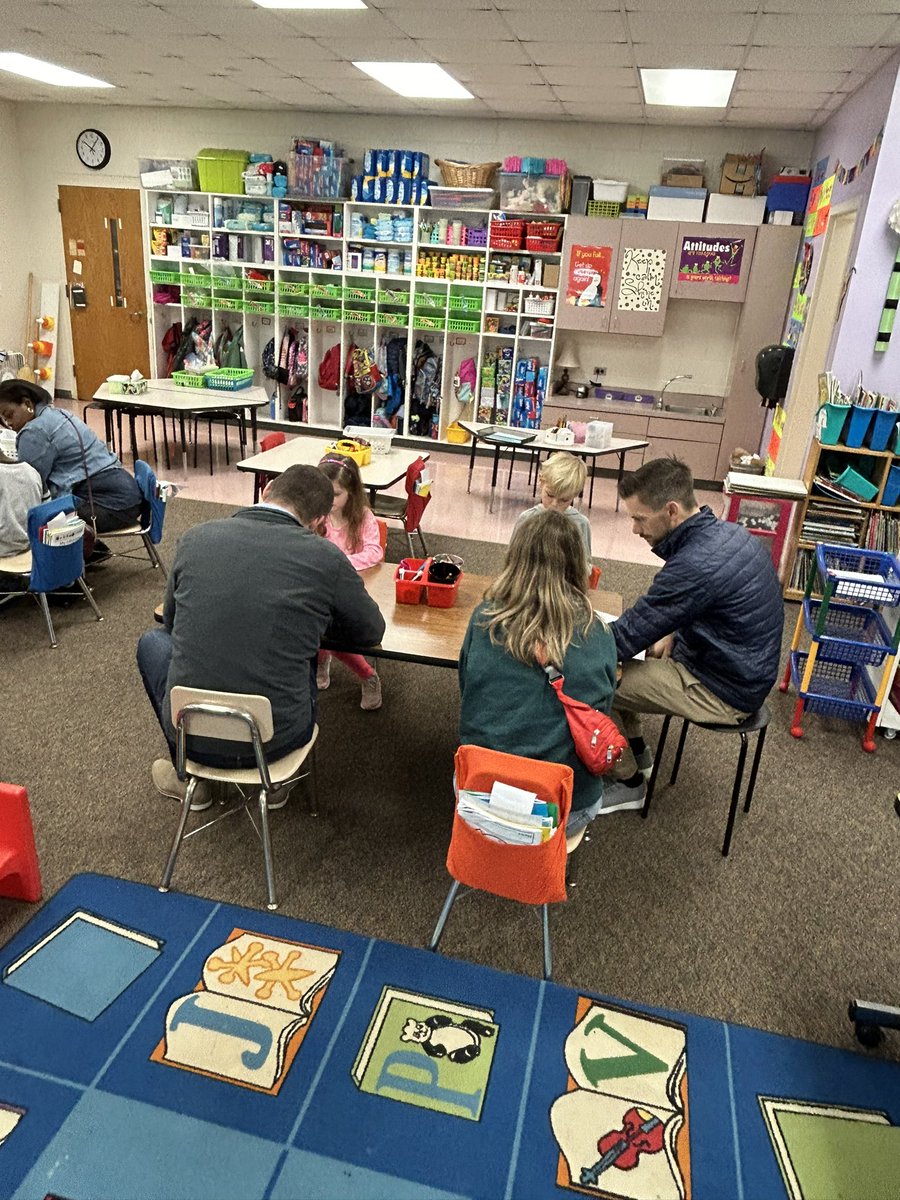 BrittanyEmbler's tweet photo. Day two of student led conferences. The Kinders have learned and grown so much this year! We are so proud of their hard work! @oakgrovees @bevbOtterP @JoTOtterap https://t.co/9iKOyTpcE9