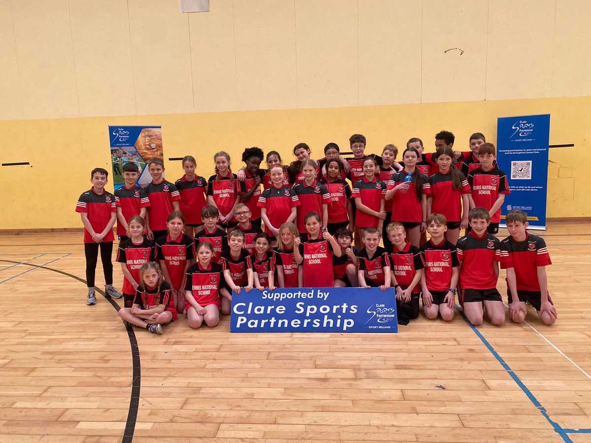 Well done to our athletics team who competed in the Clare Sportshall Athletics competition in Corofin today. Our 3rd/4th girls and boys came first in their competition and our 5th & 6th class teams were fantastic too. We are very proud of them all 🏃🏻🏃‍♀️