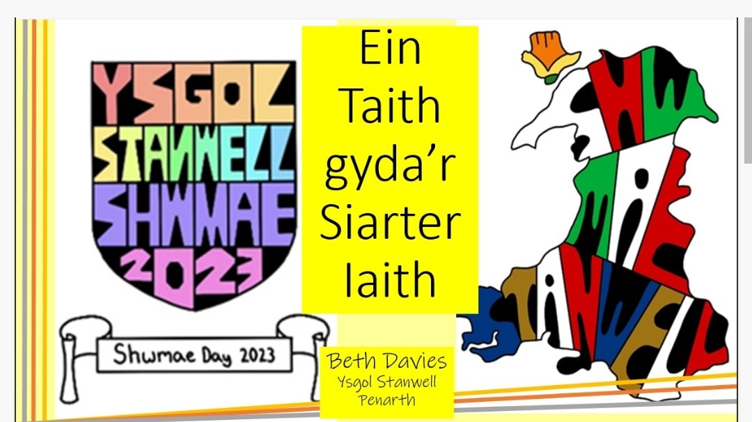 Roedd hi'n bleser i siarad gyda'r #valecouncil WESF heddi gydag ysgolion y Fro, @WelshGovernment @MudiadMeithrin a @colegcymraeg a mwy, i drafod ein Taith gyda'r Siarter. @CSC_Cymraeg @CSCSiarterIaith @StanwellSchool #proud #cymraeg #ourfuture