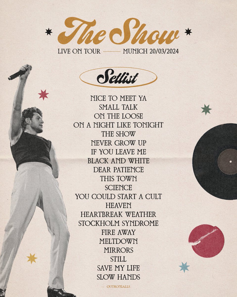 ✶ Setlist for #TSLOTMunich ✶

#TheShowLiveOnTour