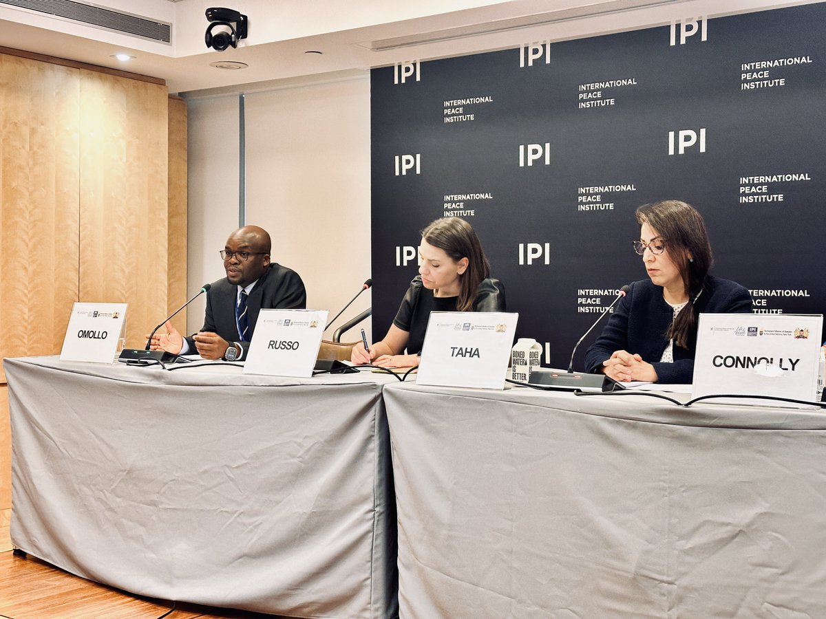PS @ray_omollo of @InteriorKE discusses Kenya’s peacebuilding and conflict prevention architecture at @ipinst before an independent review of it is presented to the Peacebuilding Commission tomorrow