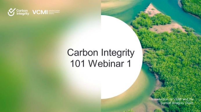 Missed yesterday's #CarbonIntegrity 101 webinar? You can watch the full recording here: vcmintegrity.org/carbon-integri… We encourage you to join our upcoming #webinar sessions for in-depth guidance on the Claims Code of Practice and the process of making a Carbon Integrity Claim.