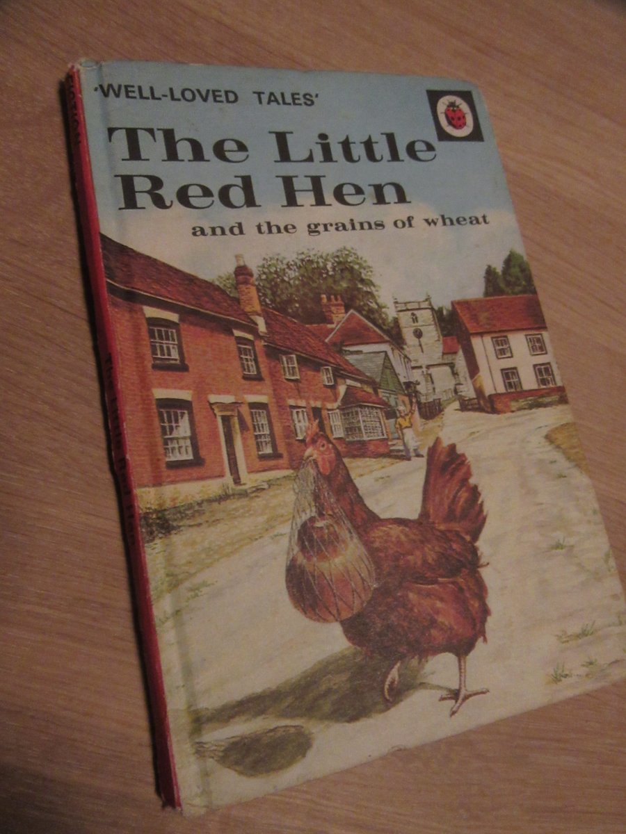 Fascinating discussion at @dancecity tonight with Andy Haddon of Big River Bakery talking passionately about connecting people with the sustainable growing, making, and selling of food. The discussions afterwards made me dig out my old copy of Ladybird's 'The Little Red Hen'! 1/2