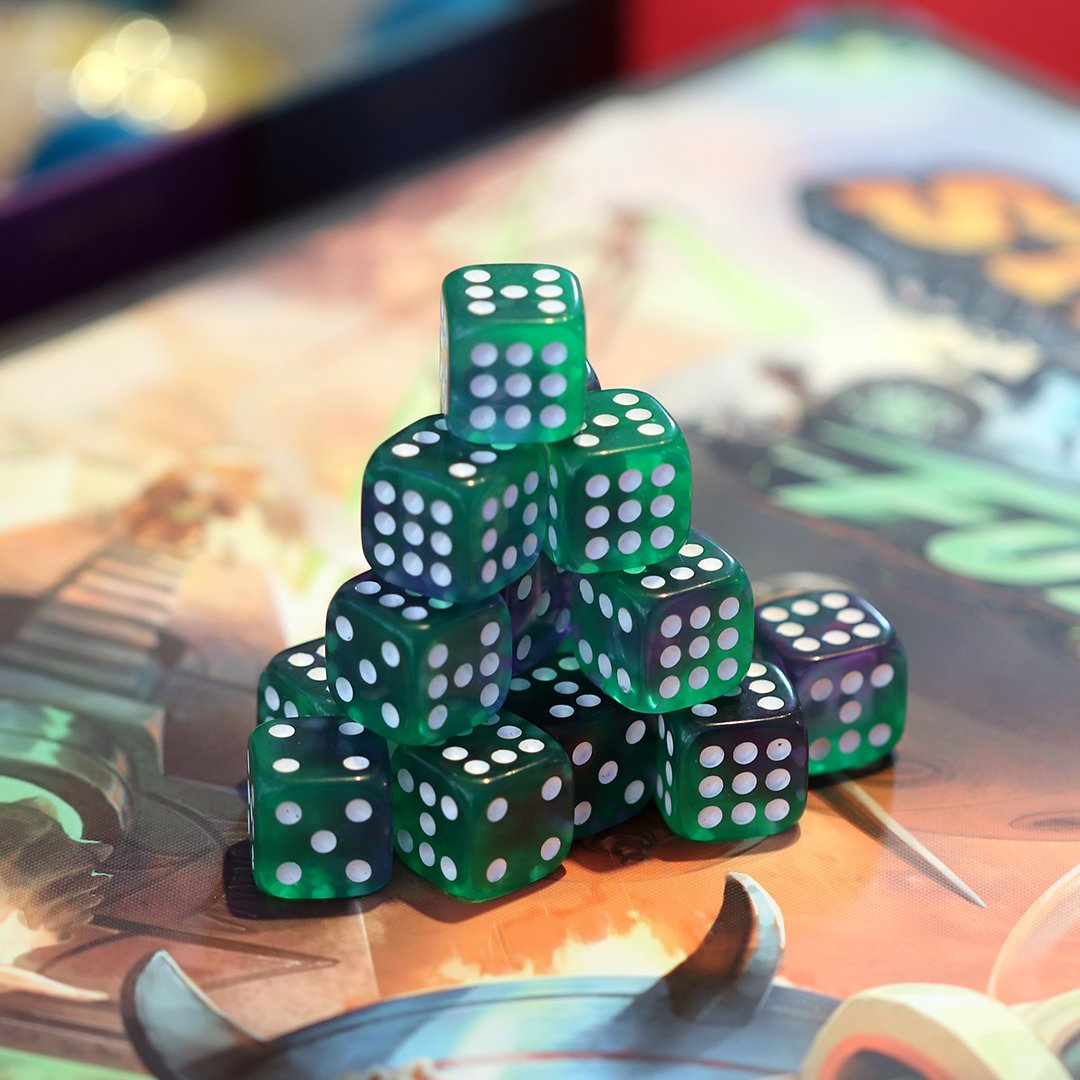 Dice that defy expectations! 🎲 That's part of the appeal of Steampunk Rally Fusion. What other tabletop #dice make your eyes swirl with excitement?