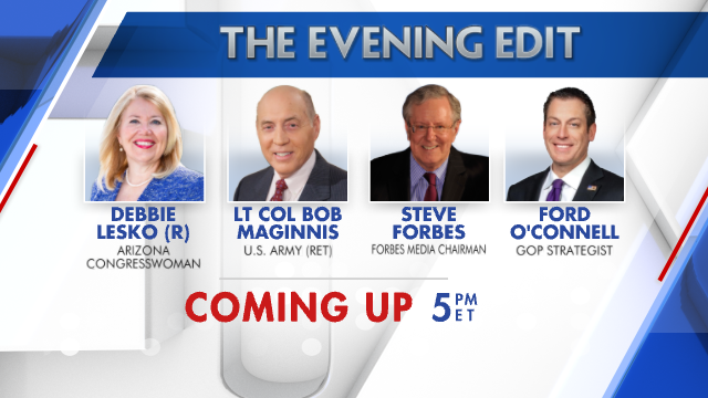 .@RepKatCammack @GovMikeHuckabee @HvonSpakovsky @RepDLesko @SteveForbesCEO @FordOConnell Joining us tonight on The Evening Edit 5PM ET/2PM PT on @FoxBusiness with @LizMacDonaldFOX . Be sure to tune in!