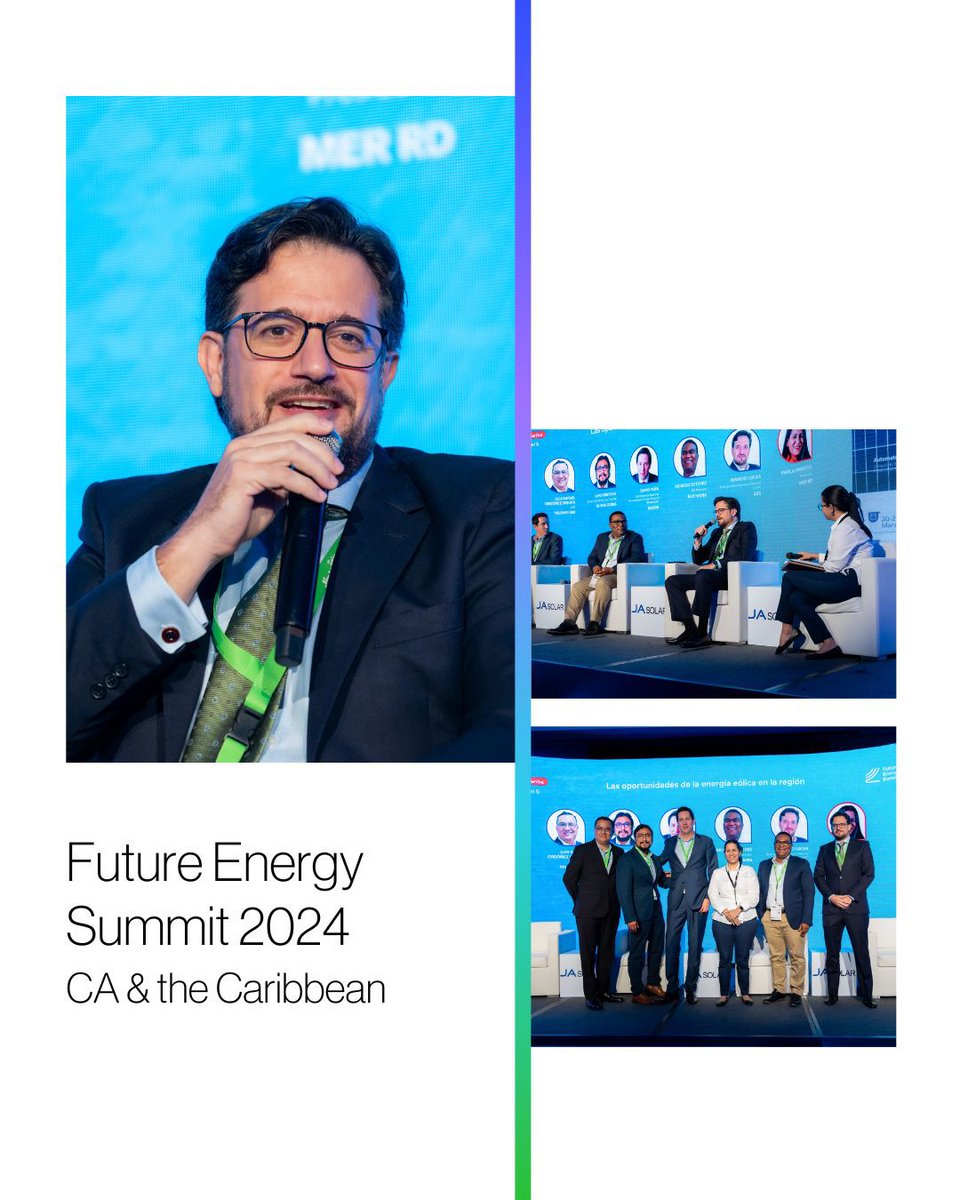 Ignacio Lucas, Director de Desarrollo de Negocios CA&C de @TheAESCorp, tuvo una destacada participación en el panel 'Las oportunidades de la energía eólica en la región' durante la Future Energy Summit 2024: CA & the Caribbean.