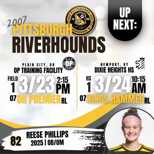 Back on the road this weekend with a couple <a href="/ECNLOhioValley/">ECNL Ohio Valley Conference</a> conference games!  Can’t wait!!!
<a href="/ECNLgirls/">ECNL Girls</a> <a href="/ImYouthSoccer/">ECNL/GA/Recruiting/College Soccer</a> <a href="/MProviano/">Mpro</a> @SoccerMomInt