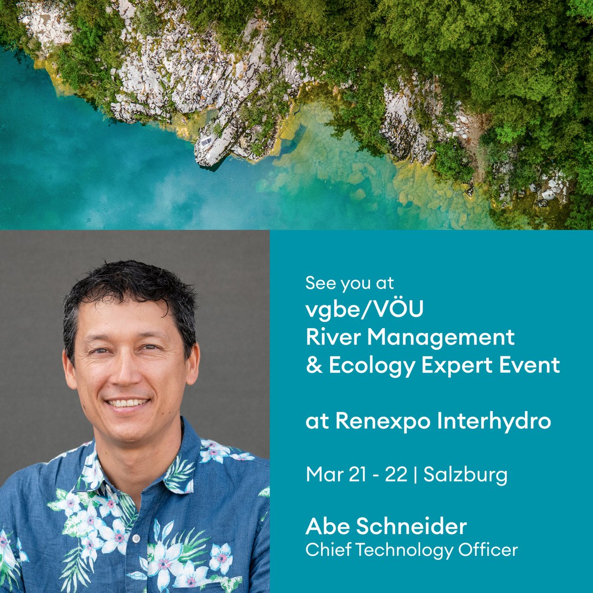 We're at #Renexpo Interhydro &amp; the @vgbeEnergy/VÖU #River Management and #Ecology Expert Event in #Salzburg today and tomorrow. 🇦🇹🇪🇺

looking forward to connecting with colleagues &amp; learning about new research in the field of #ecohydraulics. Hope to see you there! 🐟💧⚡