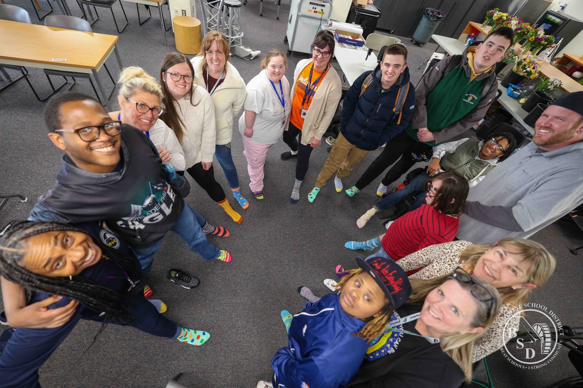 Every year on March 21st, students and staff across BSD celebrate World Down Syndrome Day by wearing brightly colored, mismatched socks. The "Rock Your Socks" campaign spreads awareness and raises funds to benefit the Down Syndrome Association of Delaware. #Proud2bBSD
