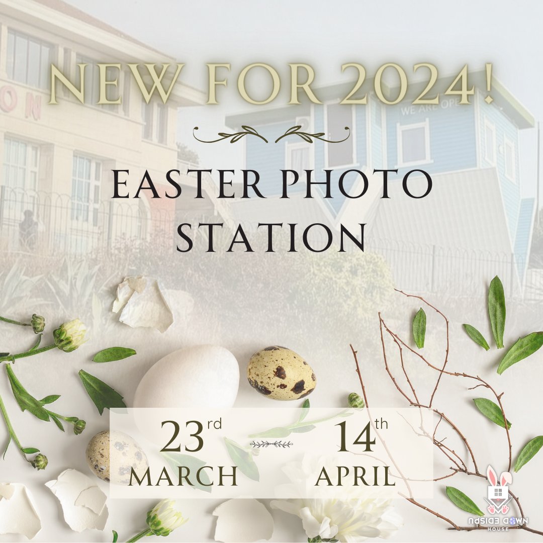 This Easter we're feeling floral! 🌸🌷

Visit one of our 5 Upside Down Houses around the UK for a chance to take a photo in our Easter photo station! 📸🐰🌸

📍Brighton
📍Bournemouth
📍London
📍Lakeside
📍Milton Keynes

💖 Only available from 23rd March to 14th April 💖