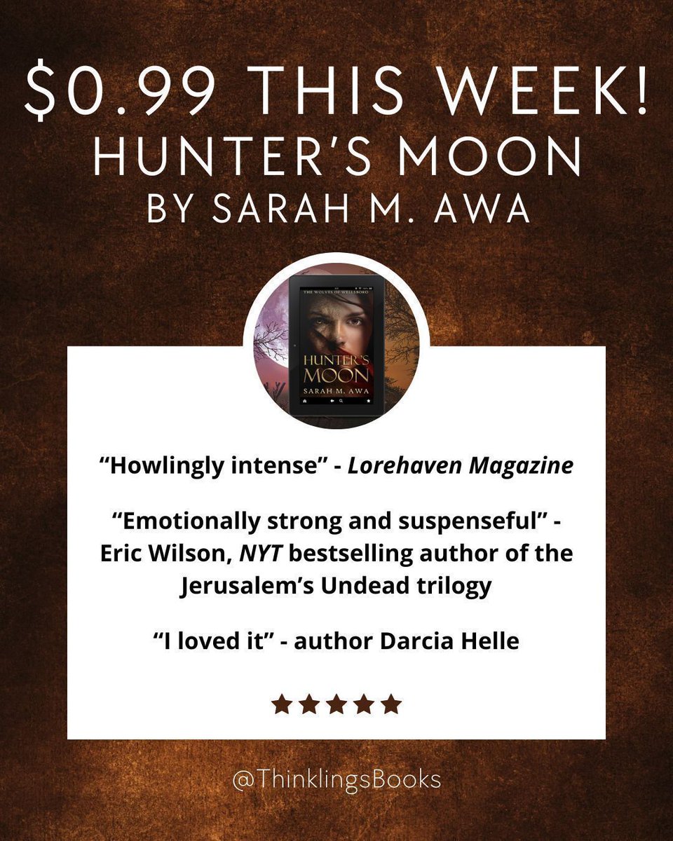 Sale time again! 😀 Hunter's Moon's ebook is only 99 cents Mar 19th - 25th! 🎉 This dramatic, suspenseful urban fantasy is perfect for fans of Kelley Armstrong 🐺 See our Linktree in our bio 👀
#fantasy #FantasyBooks #UrbanFantasy #UF #KindleCountdown #KindleSale #99cents